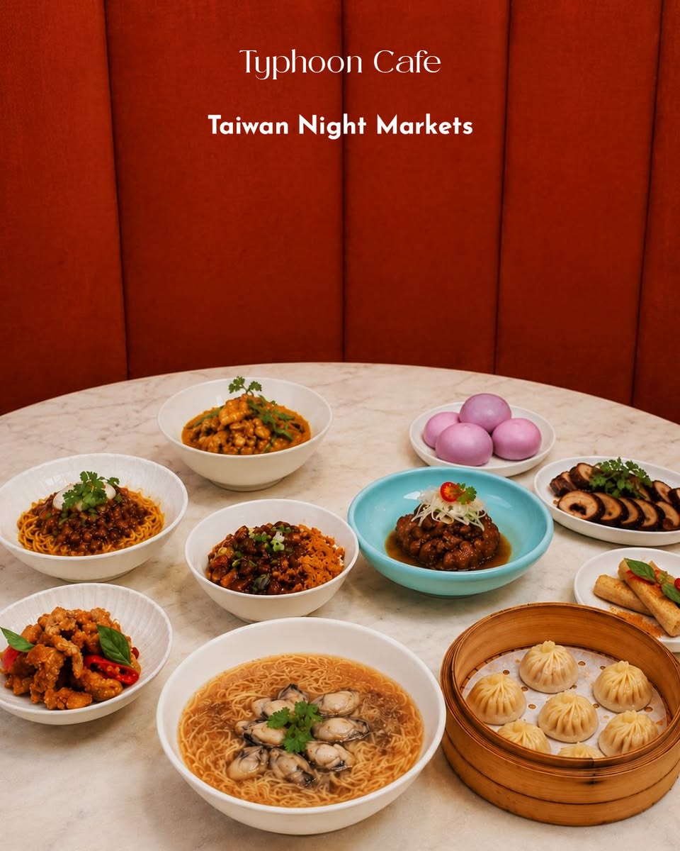 Typhoon Cafe Taiwan Night Markets spread at Plaza Singapura
