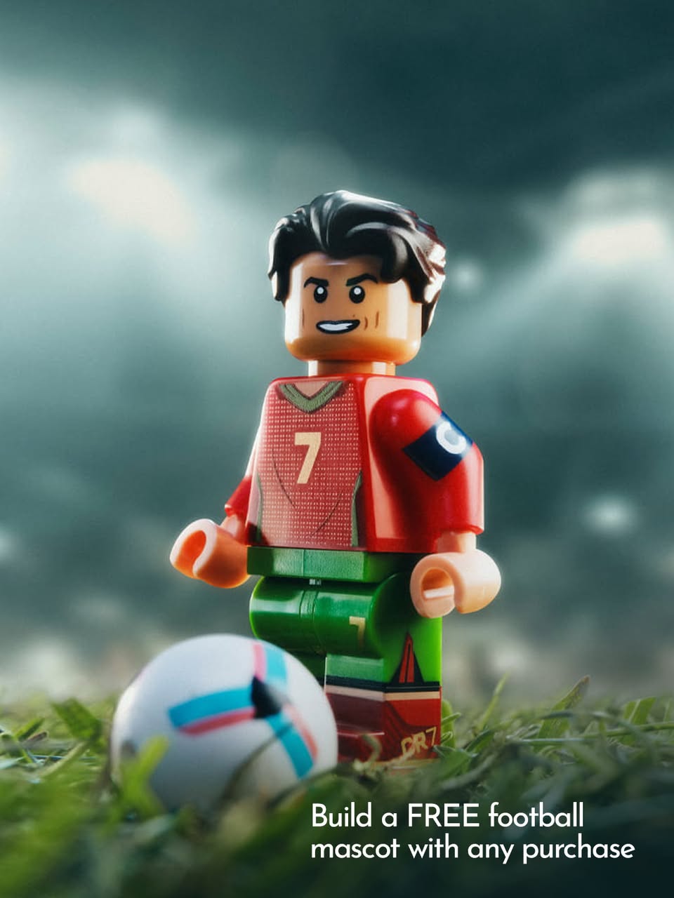 LEGO free football mascot promotion