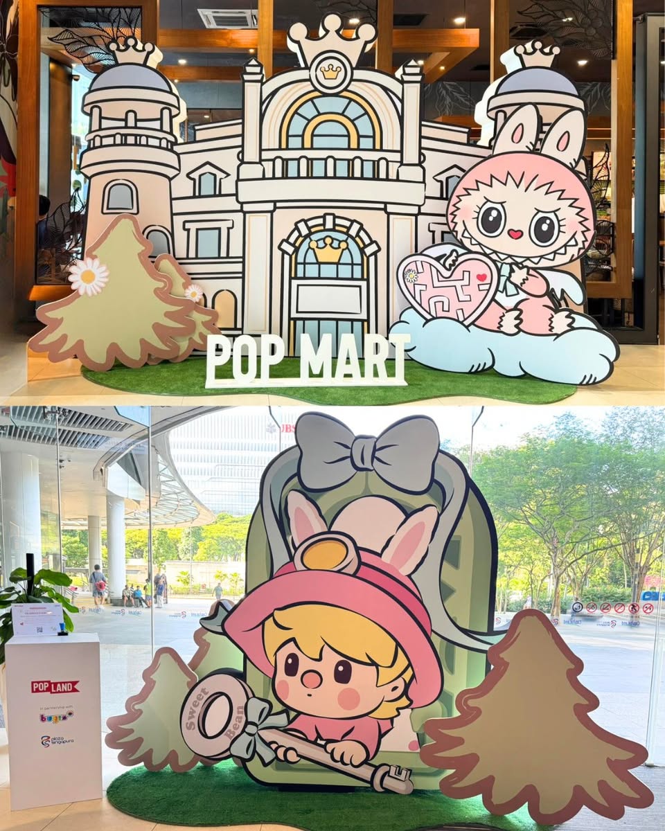 POP LAND characters on display, inviting exploration