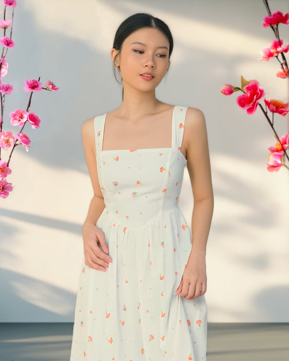 Floral print jumpsuit for house visits