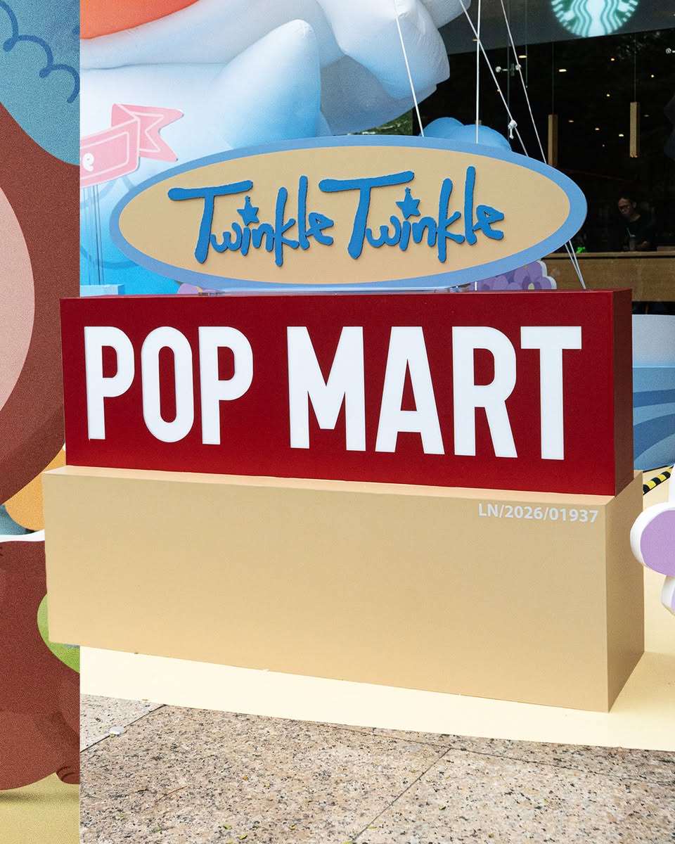 Twinkle Twinkle POP MART pop-up store sign
