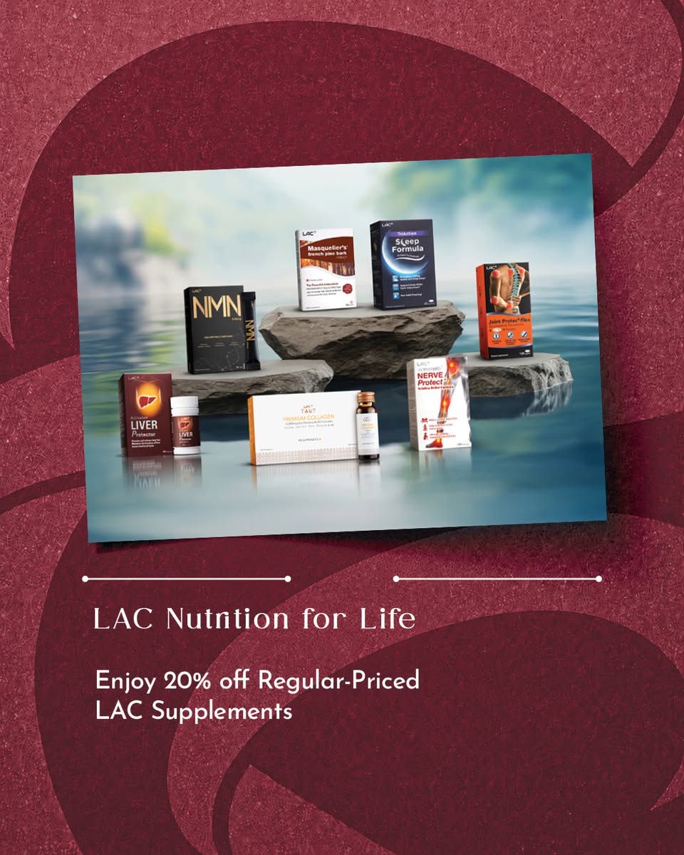LAC Nutrition for Life 20% off regular-priced supplements