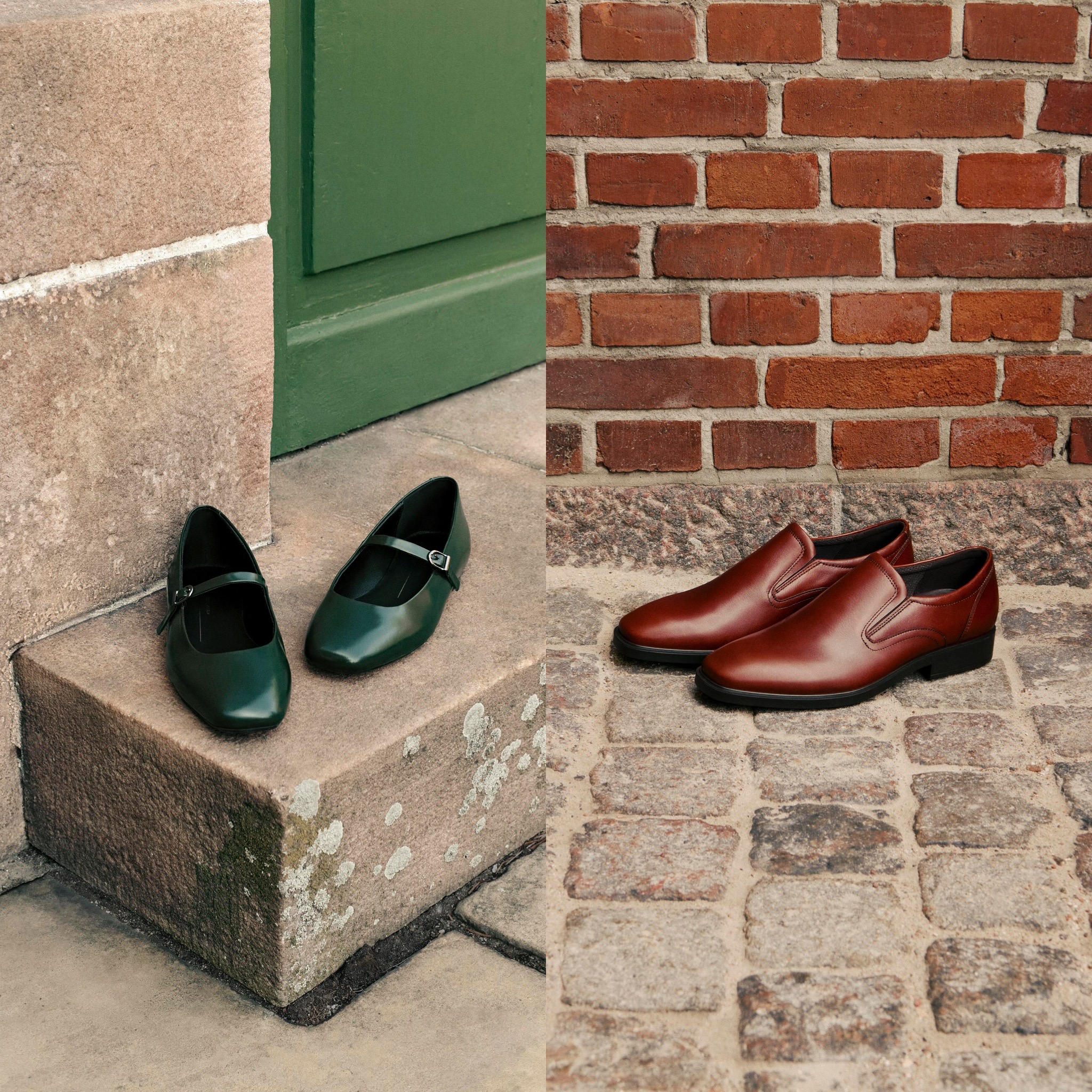 Model showcasing ECCO shoes from the Autumn/Winter 2025 Collection