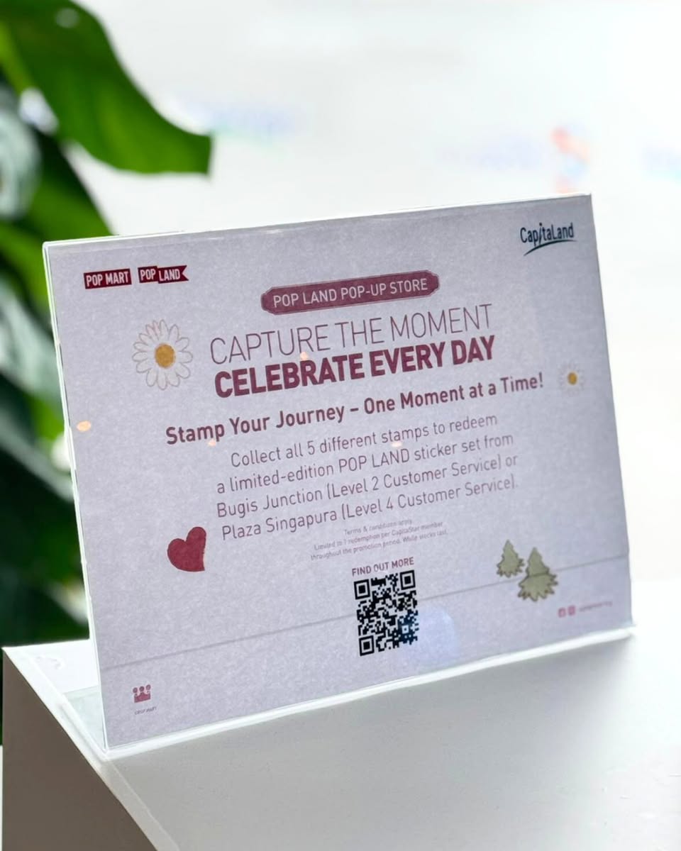 Colorful display inside POP LAND