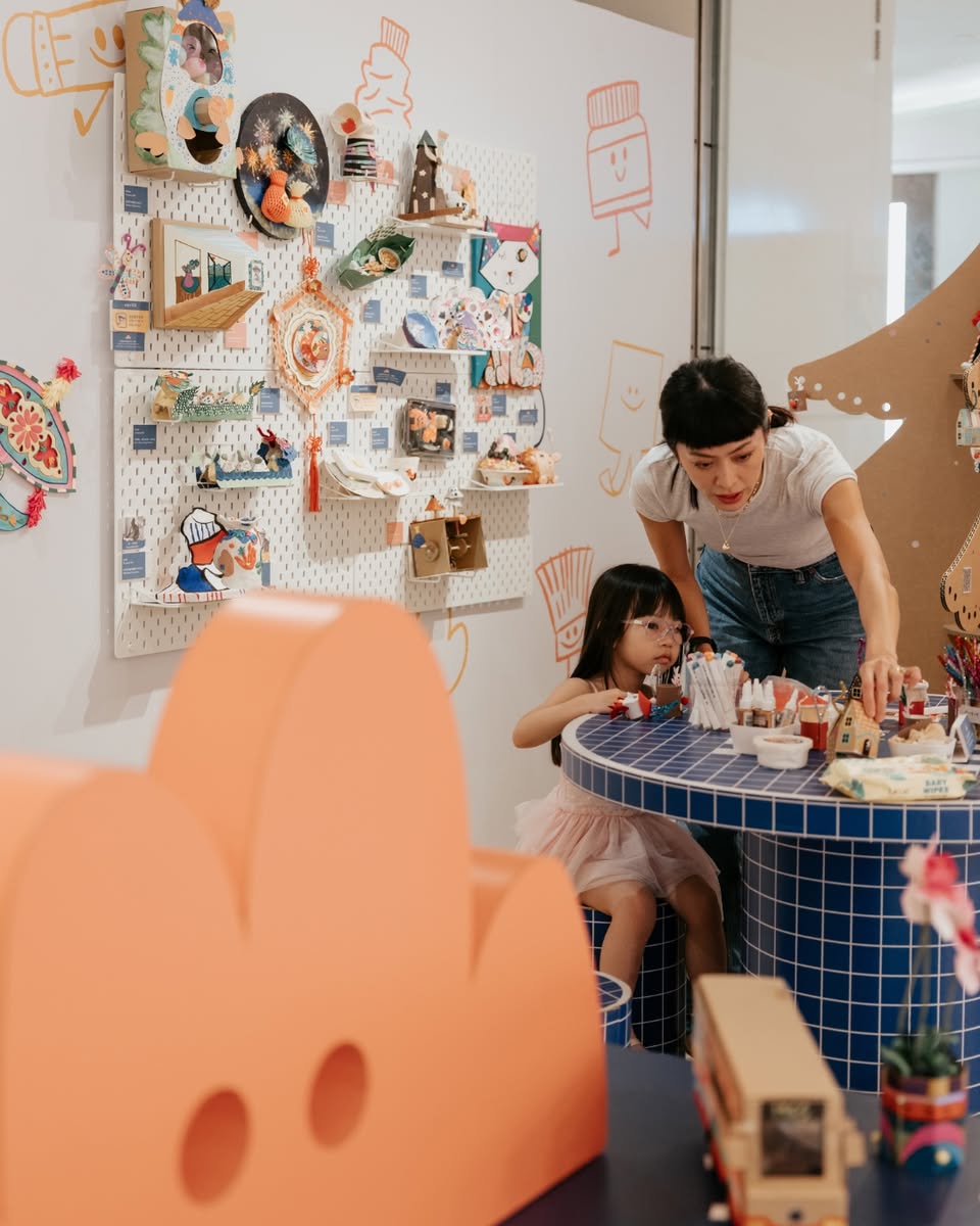 Overview of the gallery space showcasing various artworks