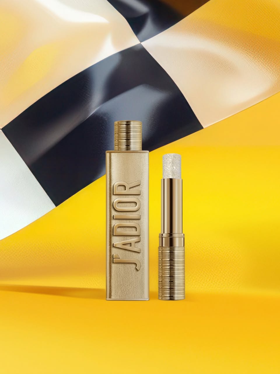 J'ADIOR gold-colored lipstick
