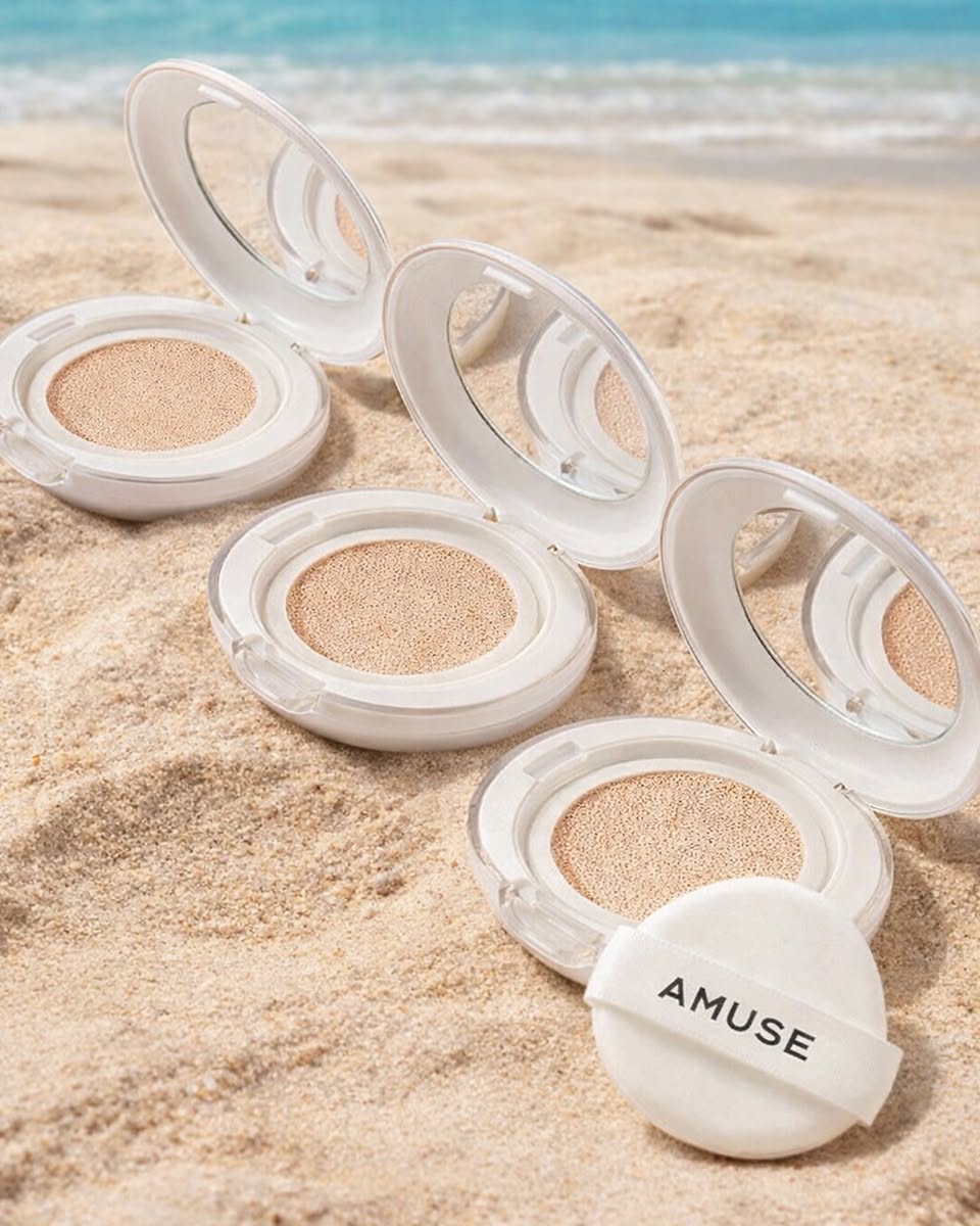 A radiant K-beauty makeup look featuring glowing skin