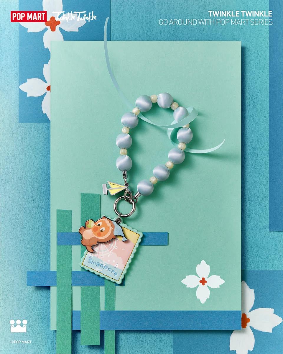 Twinkle Twinkle Go Around with POP MART series phone strap