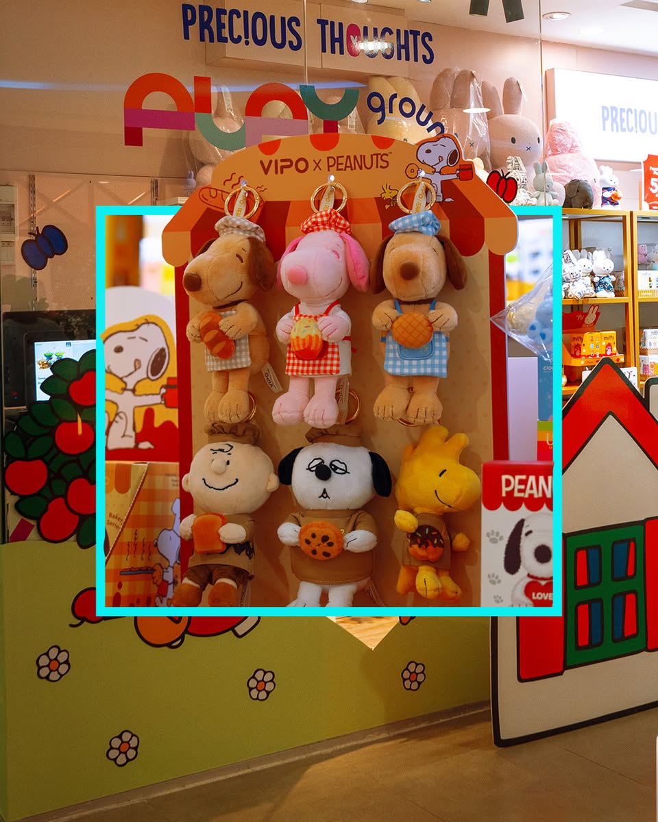 Snoopy plush toys at Precious Thoughts Playground