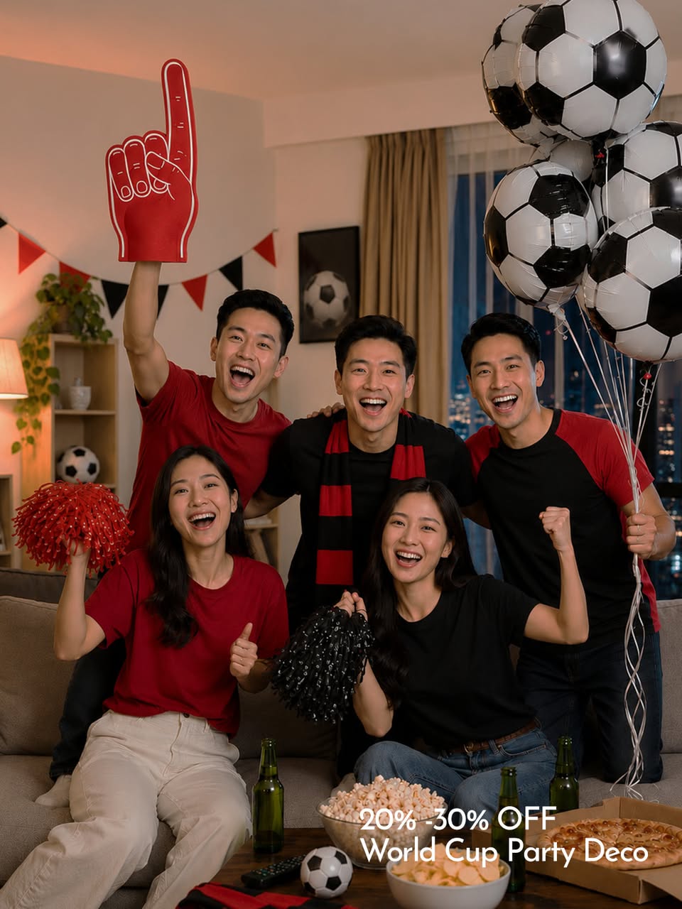 Spotlight World Cup party decor