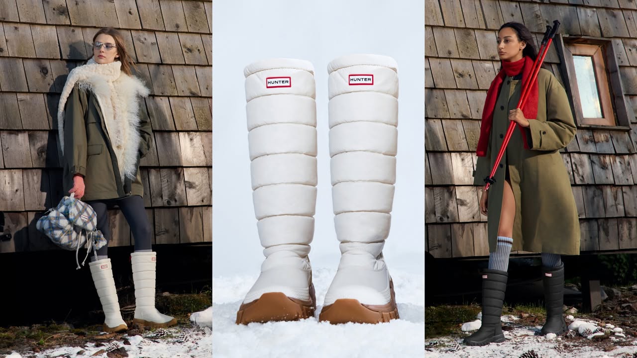 Hunter snow boots perfect for a stylish winter getaway