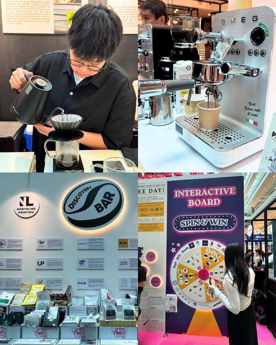 Coffee tasting experience at Plaza Singapura