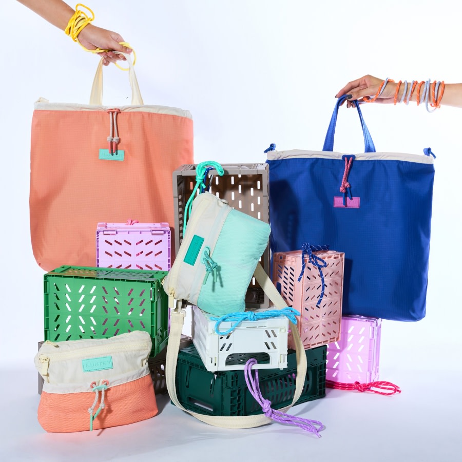 Pastel and electric bright Hunter bags for city living
