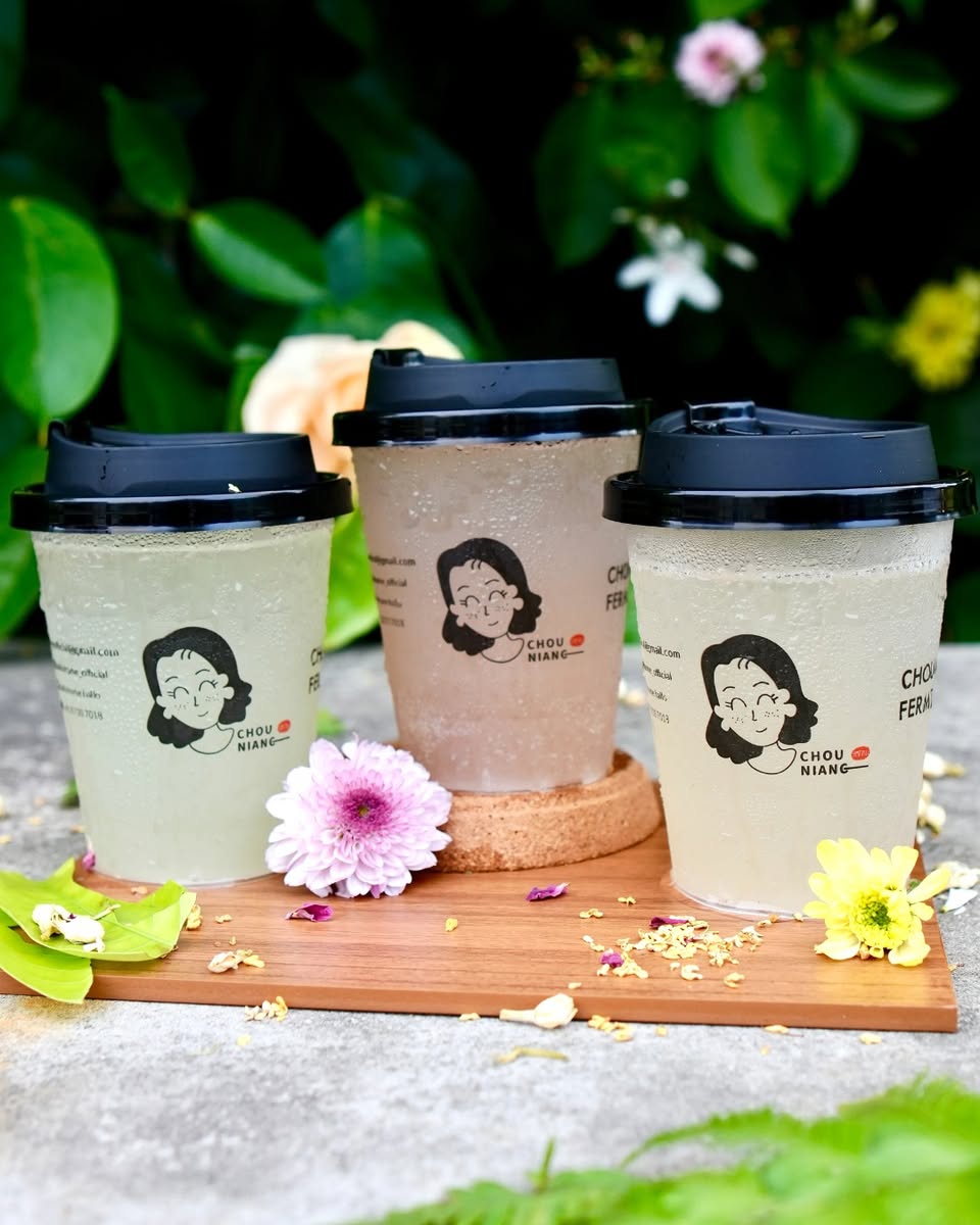 Artfully presented fermented rice product