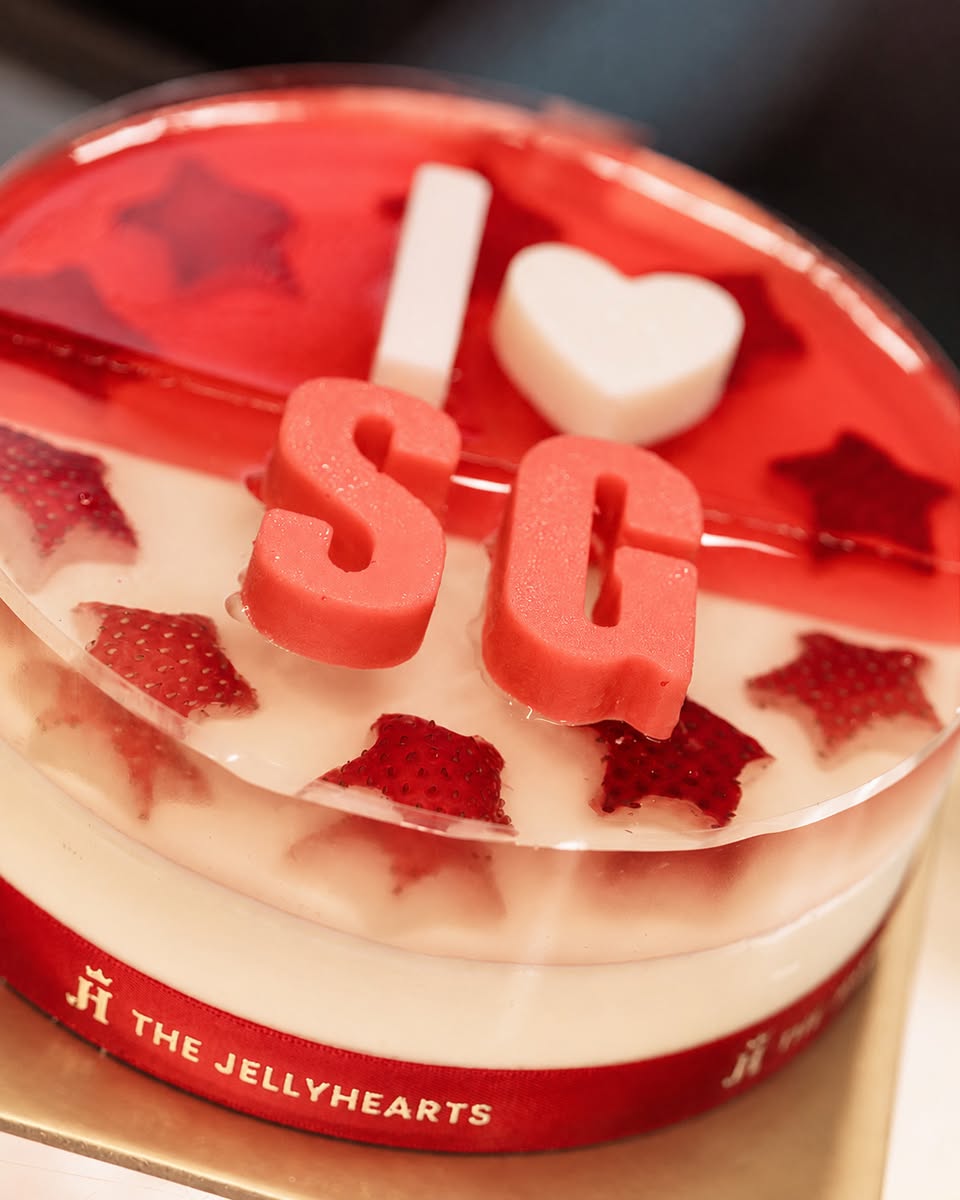 TheJellyHearts National Day jelly cake at Plaza Singapura