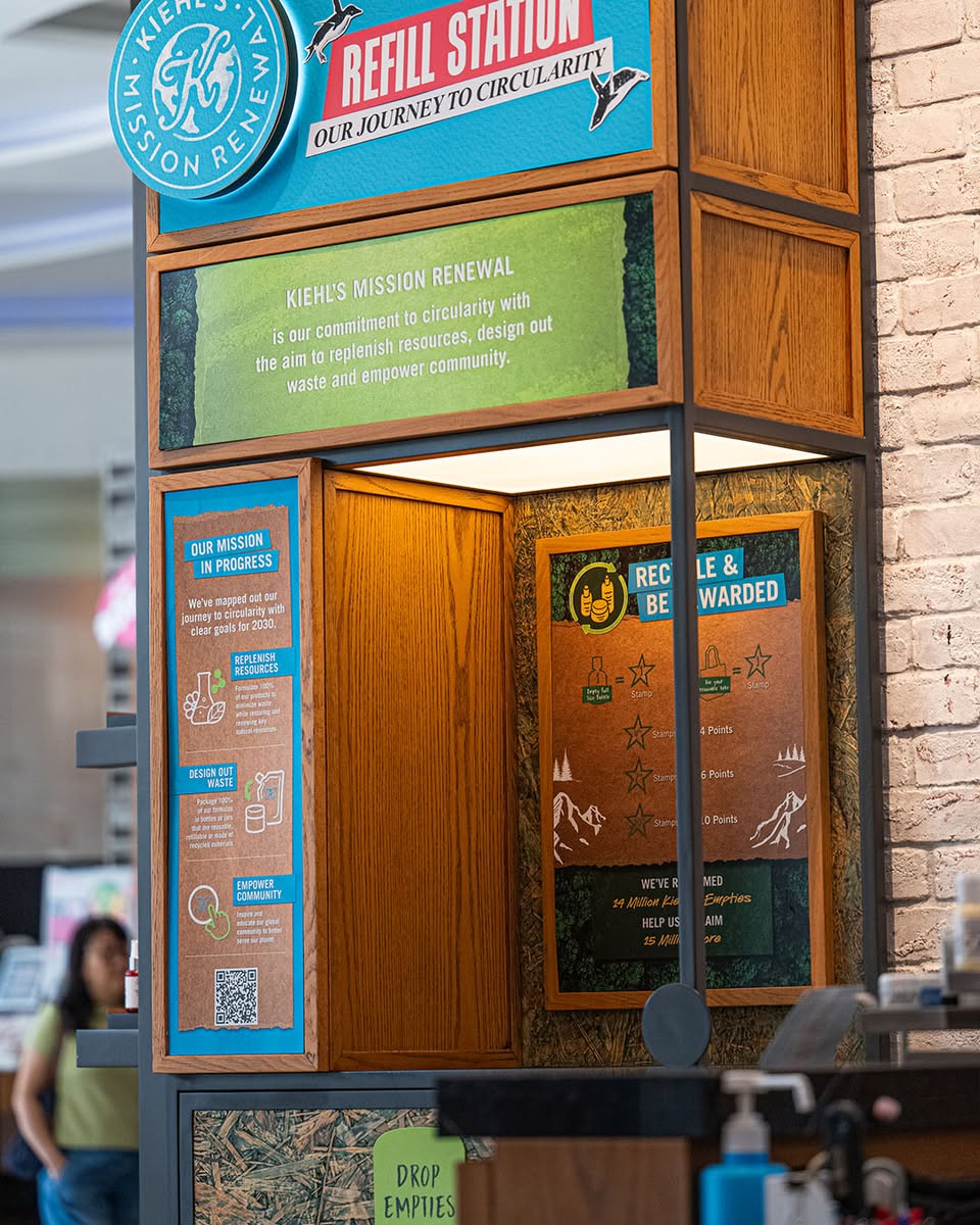 Kiehl's rewards program stamps and perks