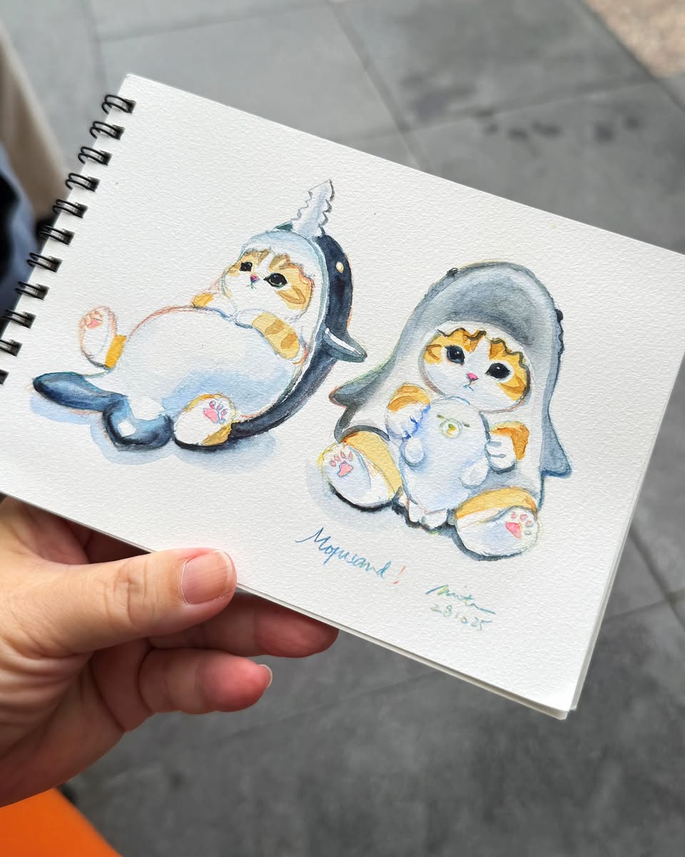 Close-up of Mofusand plush toy