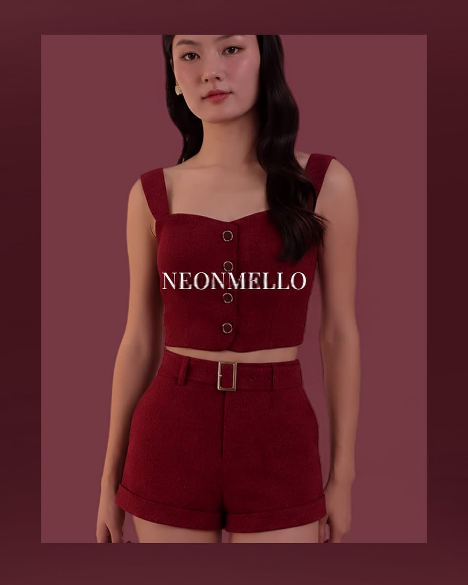 Neonmello red outfit