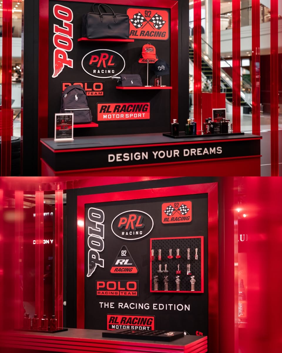 Dynamic display at the Polo Red Racing Pop-Up event